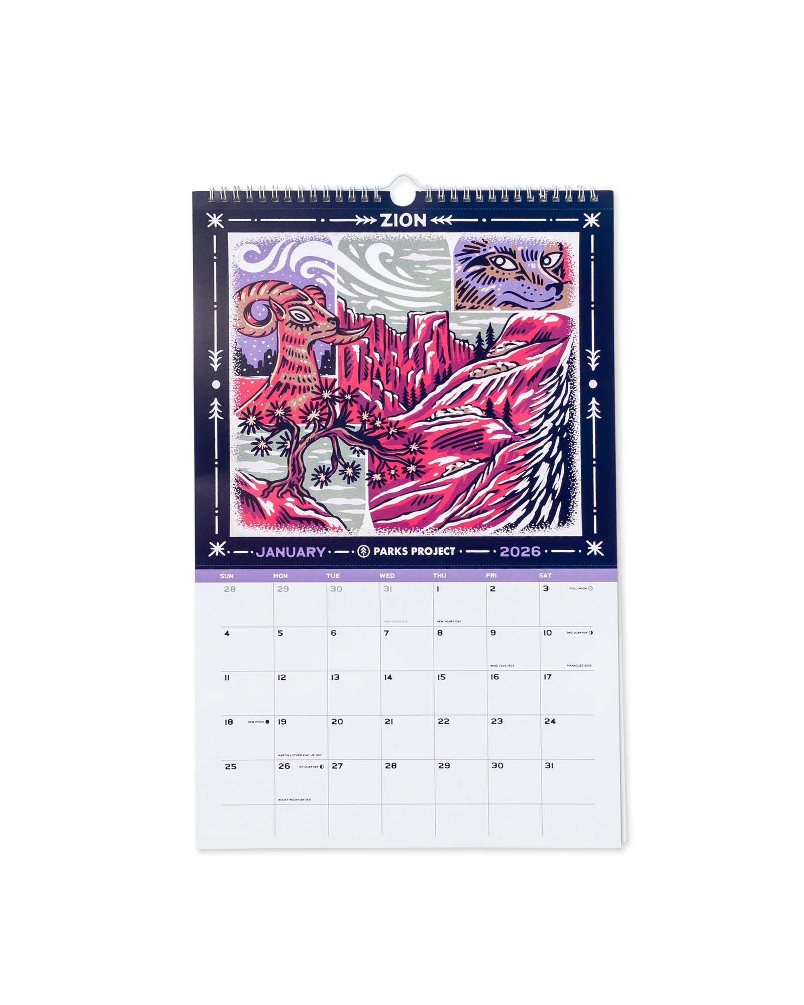 2026 Parks Project National Parks Calendar - Image 3