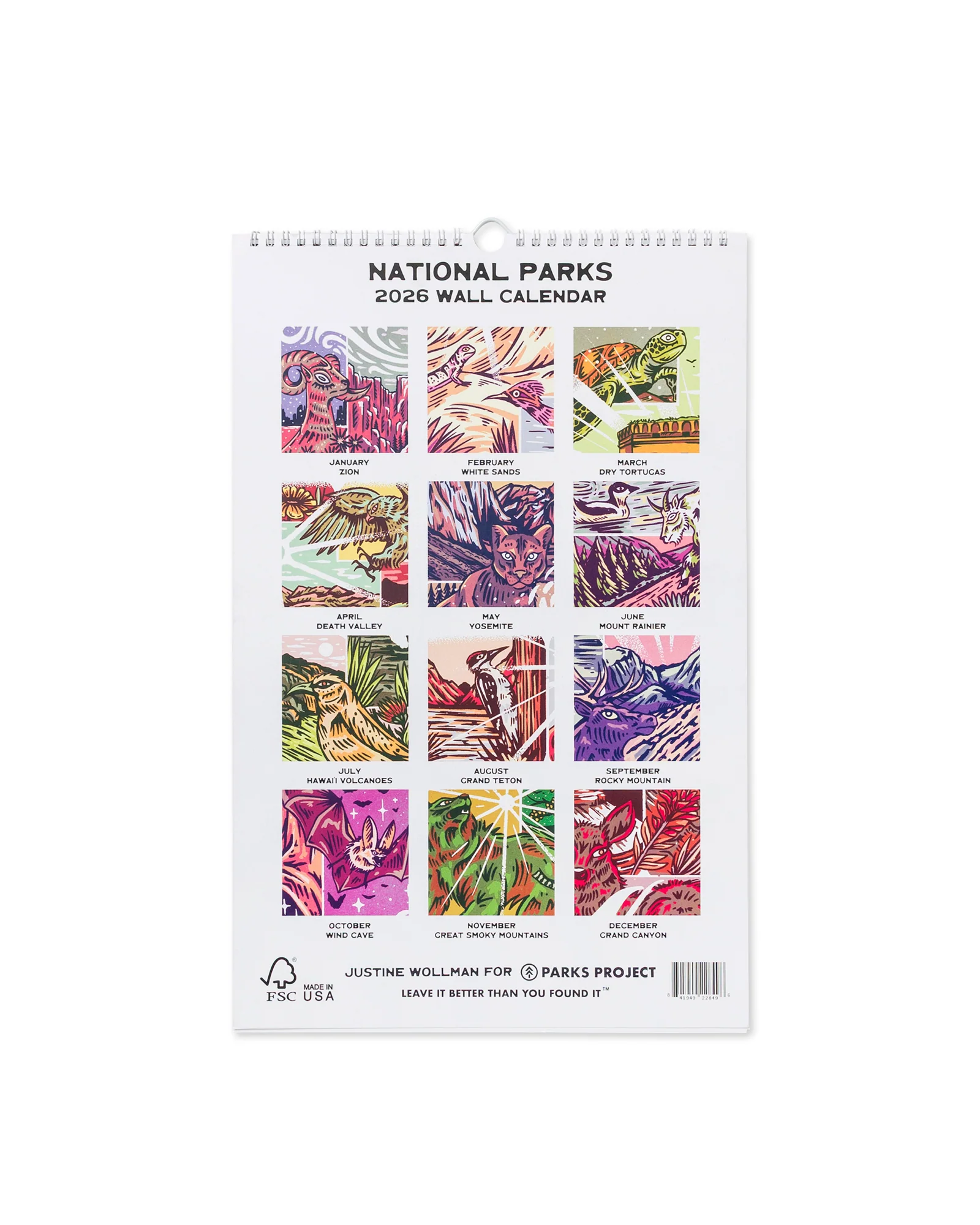 2026 Parks Project National Parks Calendar - Image 8