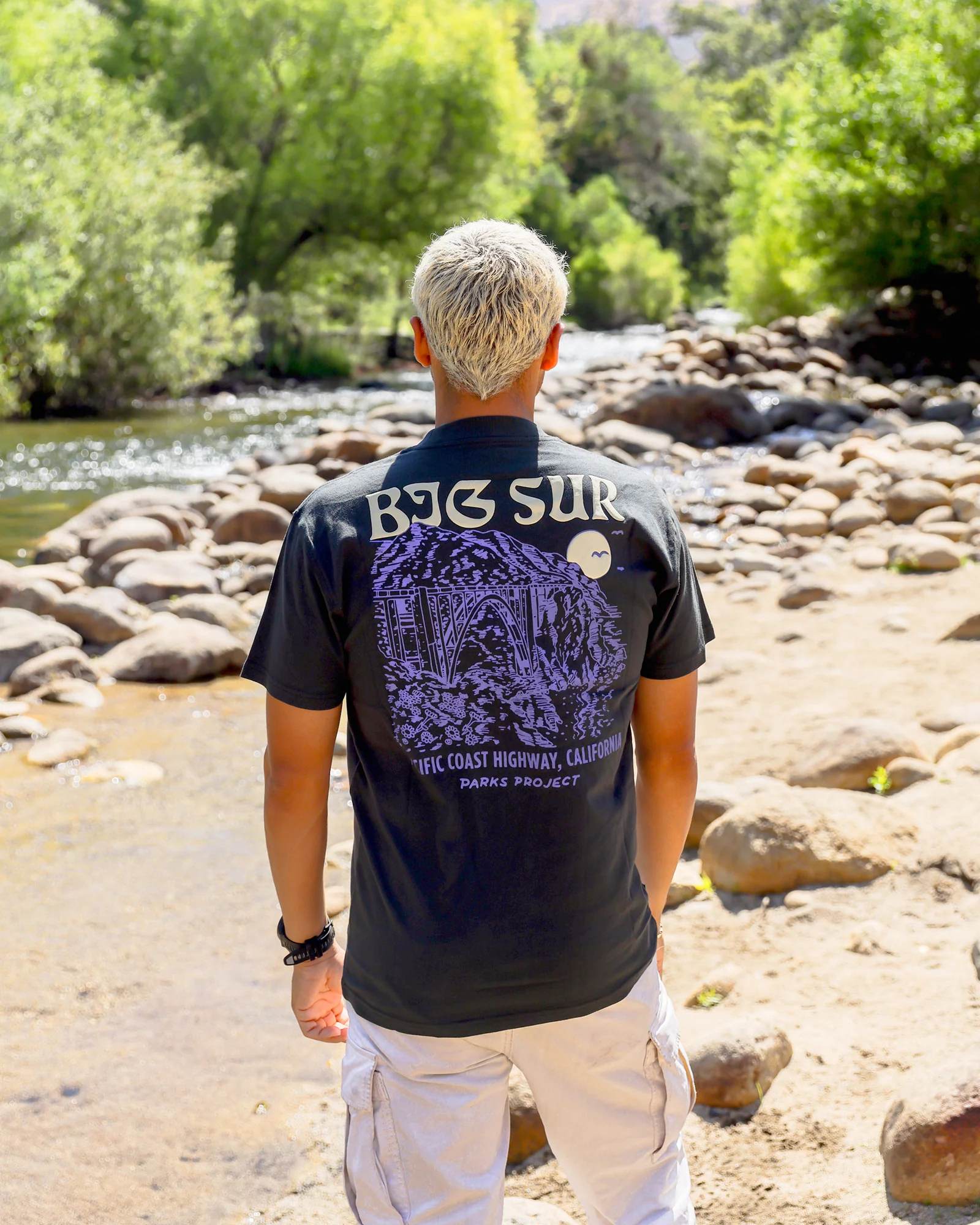 Big Sur Bridges Puff Print Pocket Tee - Image 3