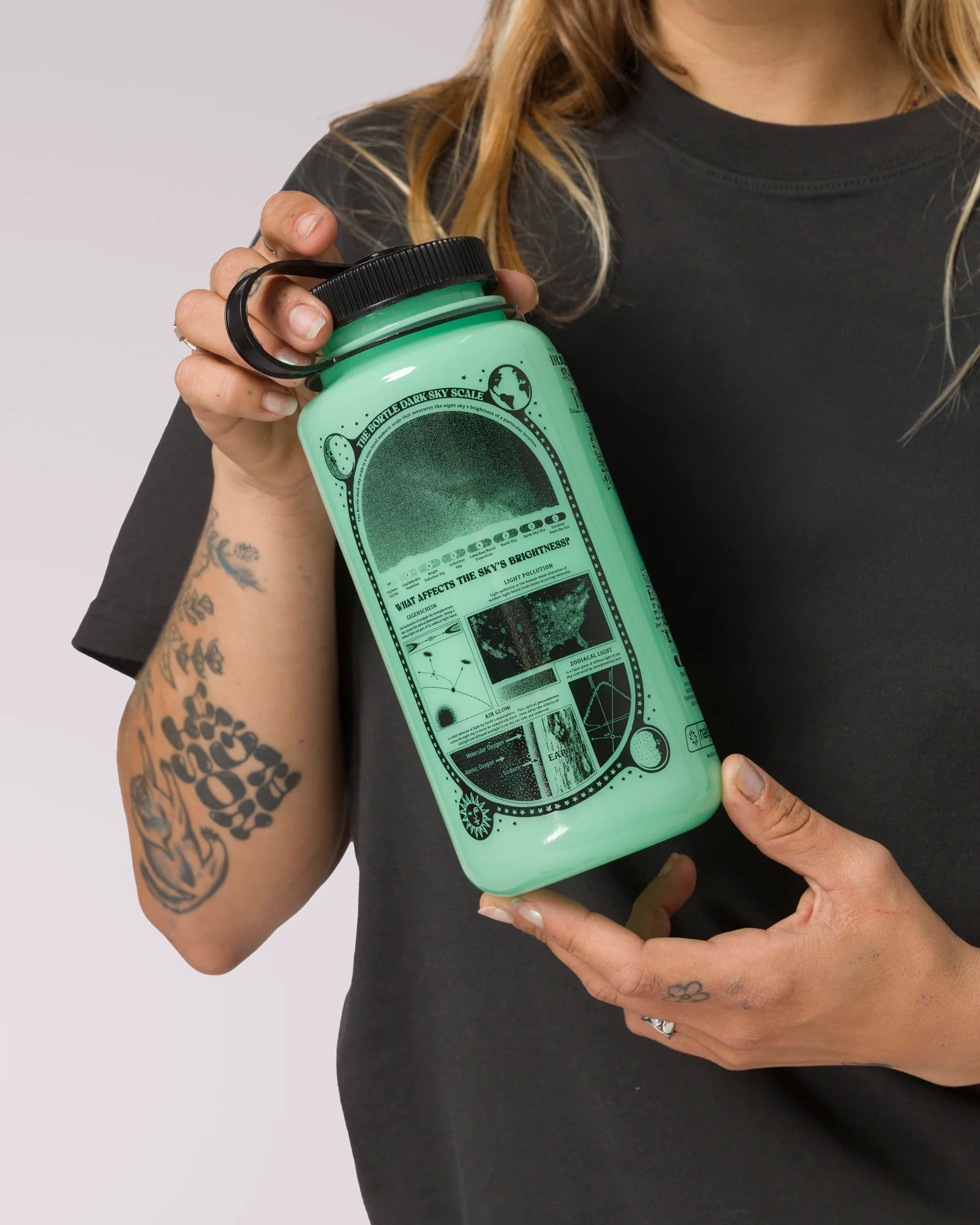 Dark Sky Recycled Glow-In-The-Dark Water Bottle - Image 3