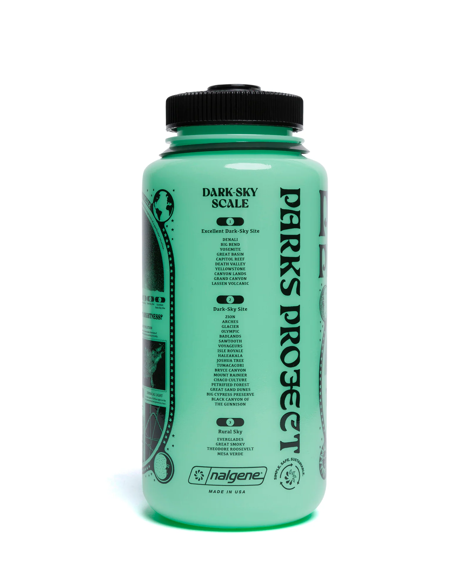 Dark Sky Recycled Glow-In-The-Dark Water Bottle - Image 4