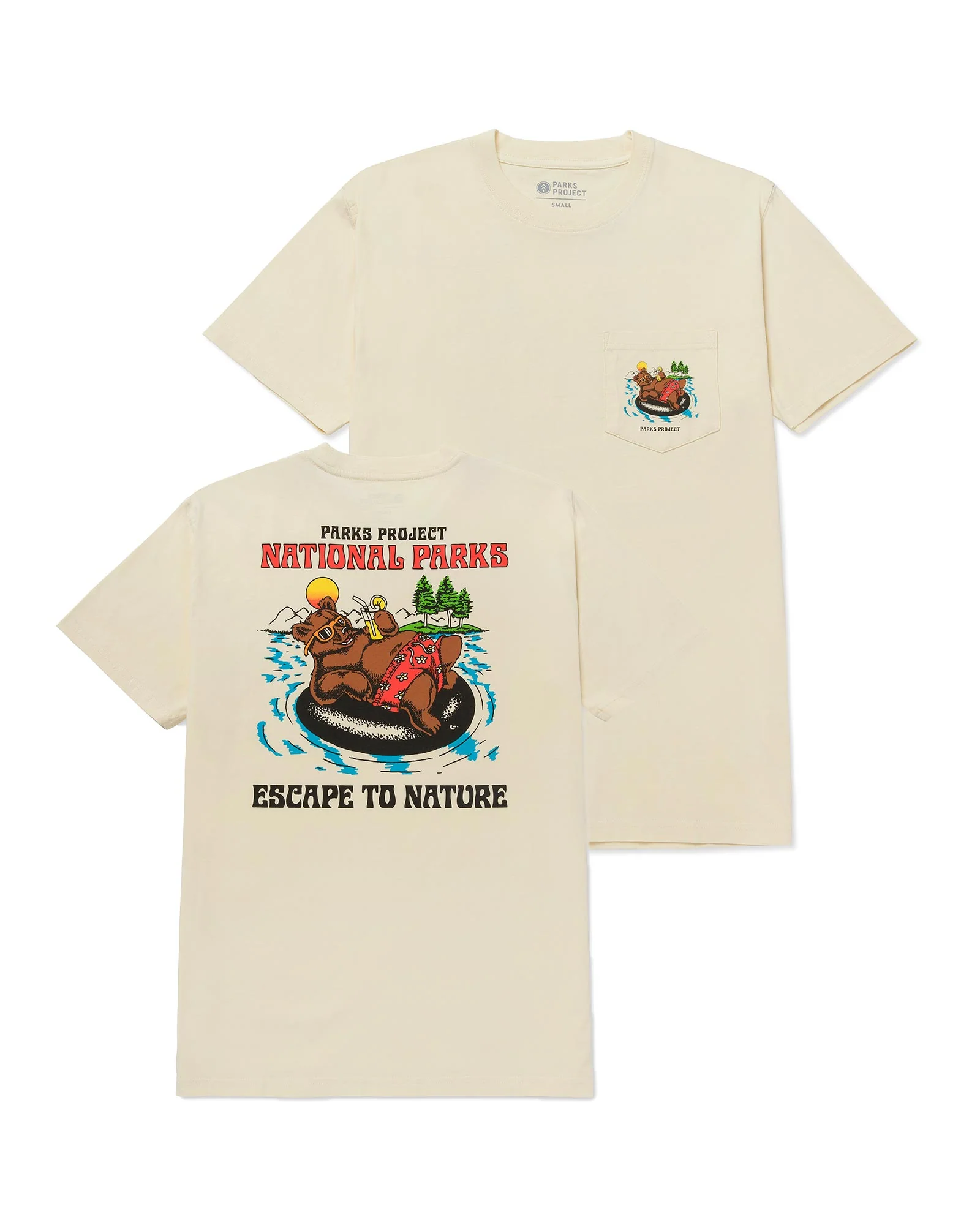 Escape to Nature Bear Float Pocket Tee - Image 3