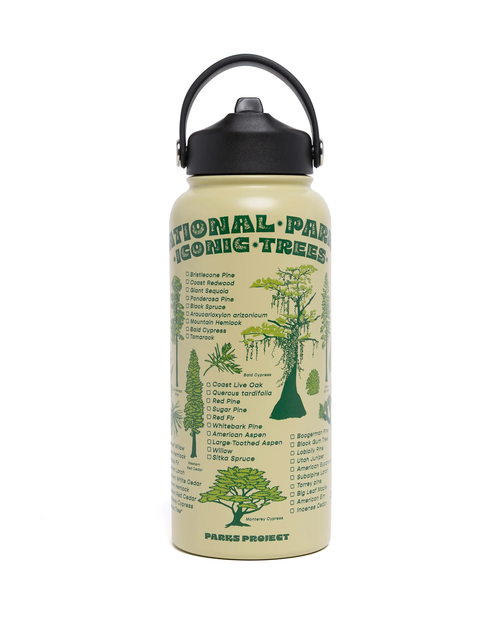 Iconic Trees Checklist 32oz. Insulated Water Bottle - Image 3