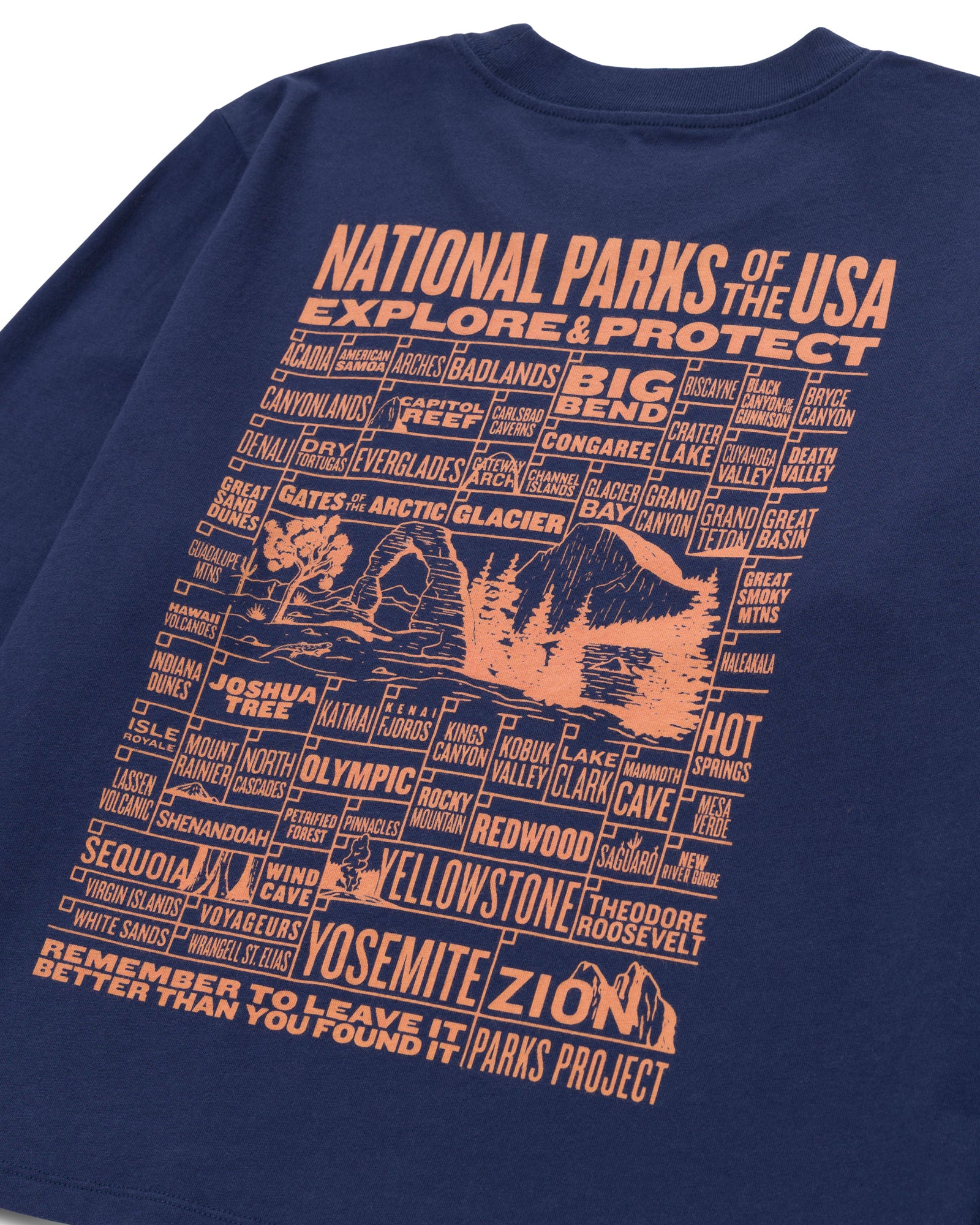 National Parks of The USA Checklist Boxy Long Sleeve Tee - Image 5