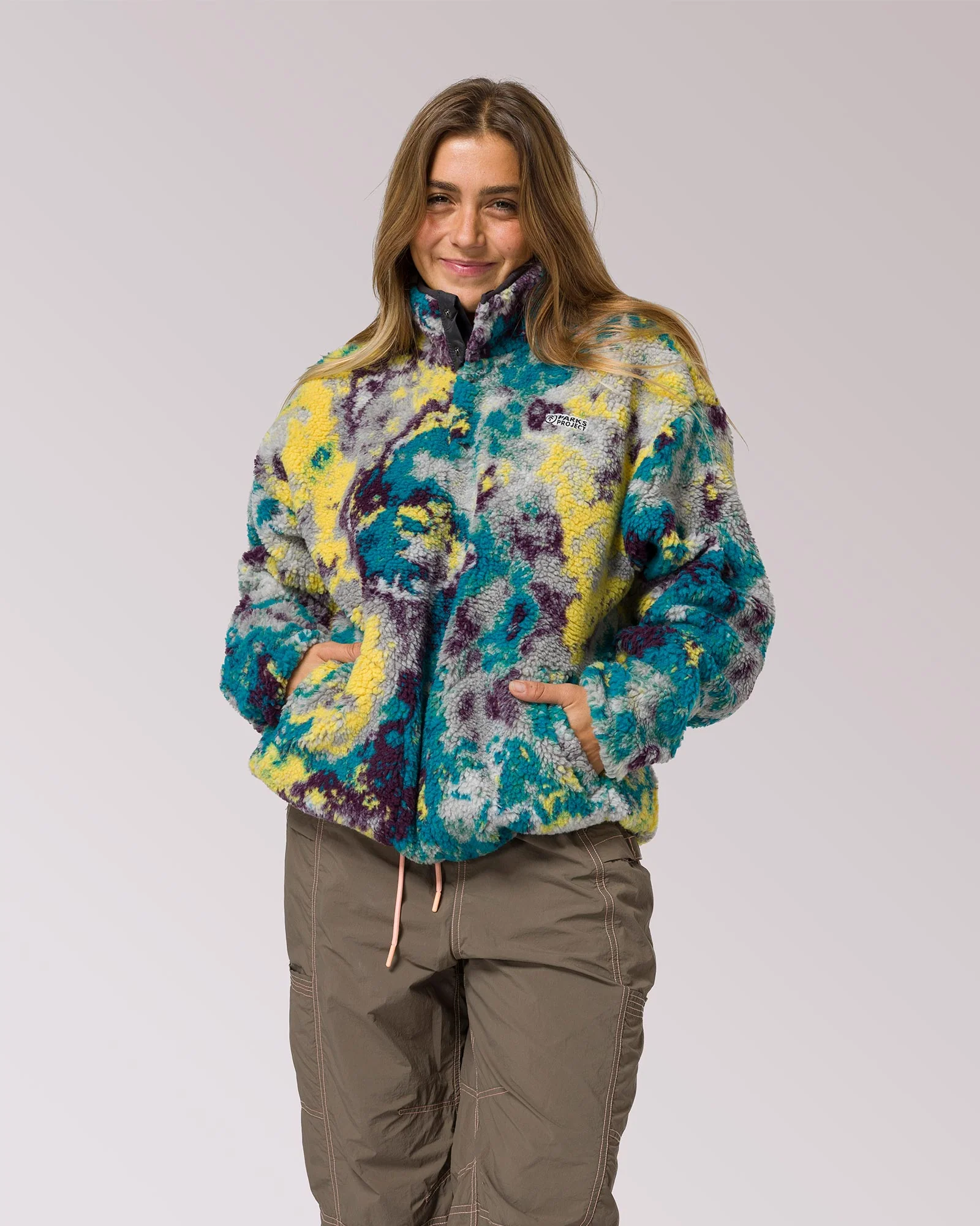 Olympic Lichen High Pile Fleece - Image 3
