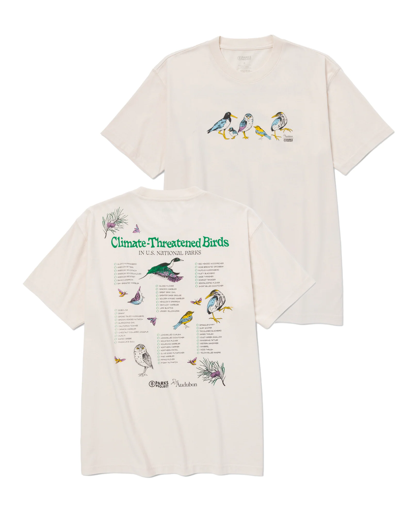 Parks Project x Audubon Bird Checklist Tee - Image 3