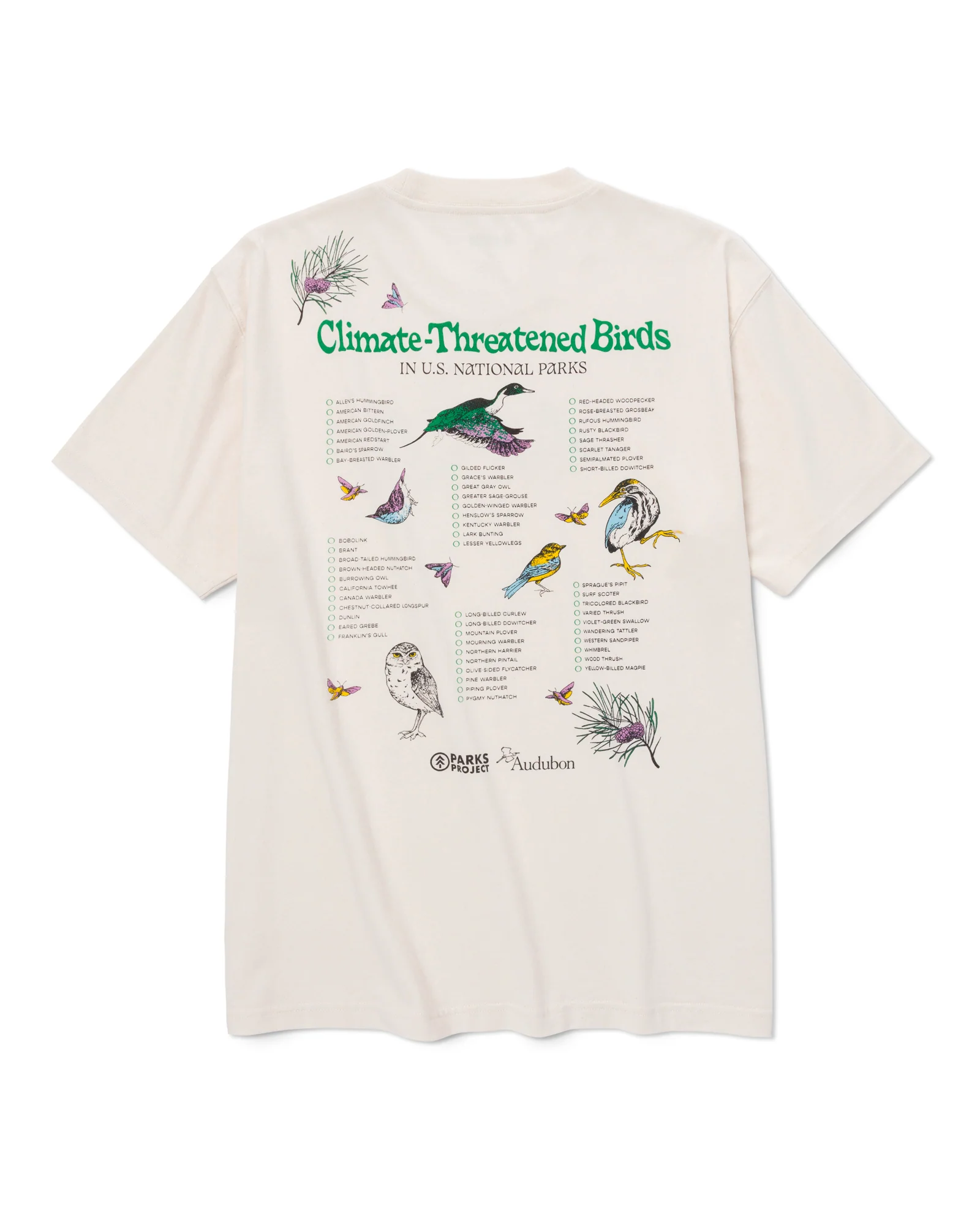 Parks Project x Audubon Bird Checklist Tee - Image 5