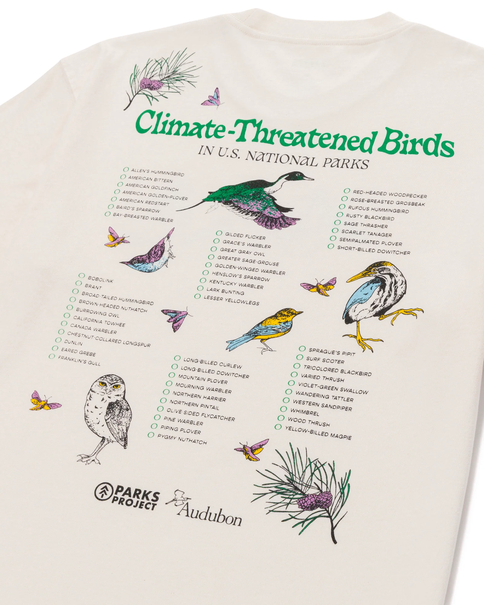 Parks Project x Audubon Bird Checklist Tee - Image 7