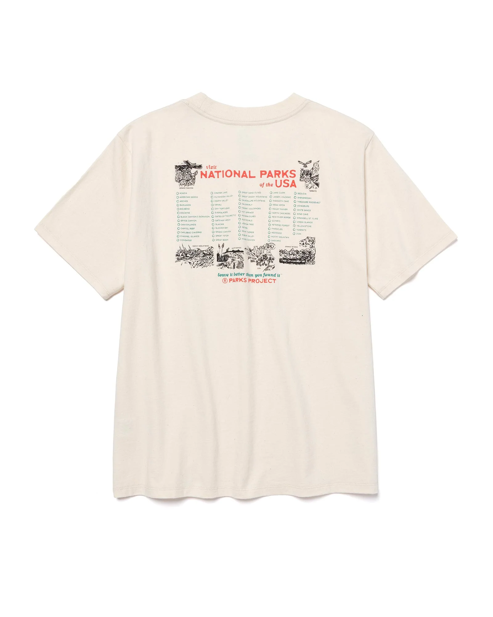 Women's National Park Naturalist Checklist Relaxed Tee - Image 3