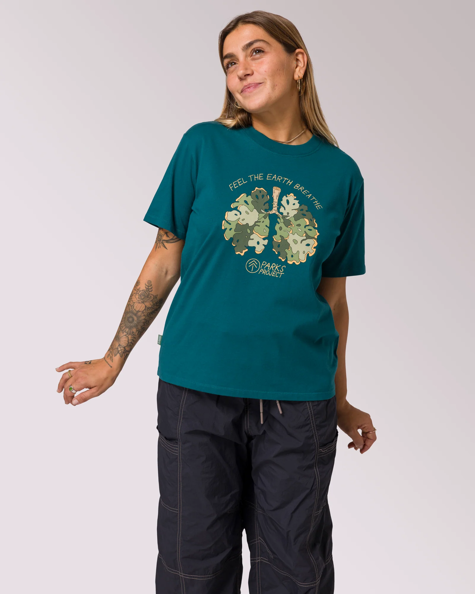 Women's Olympic Lichen Relaxed Tee - Image 3