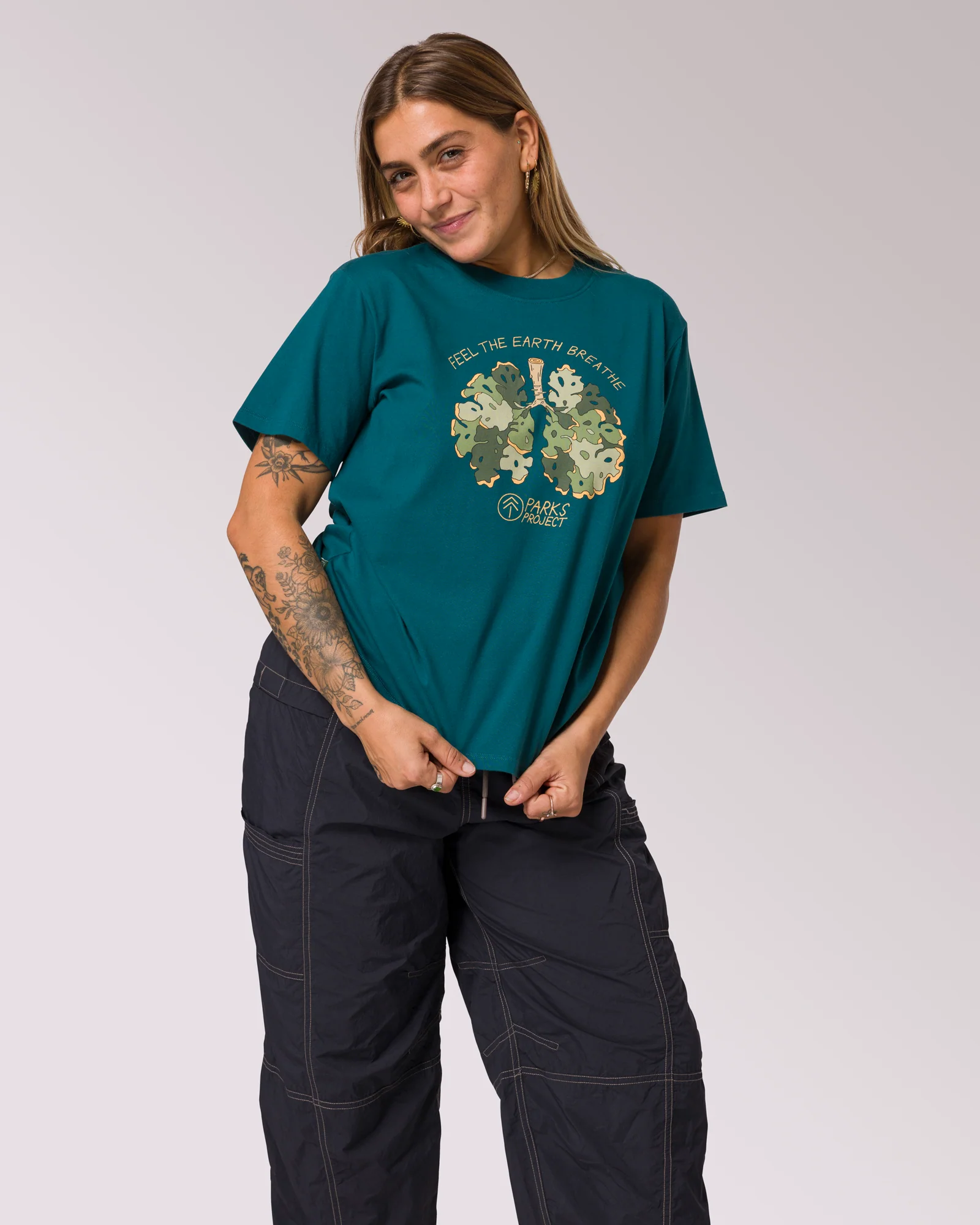 Women's Olympic Lichen Relaxed Tee - Image 6