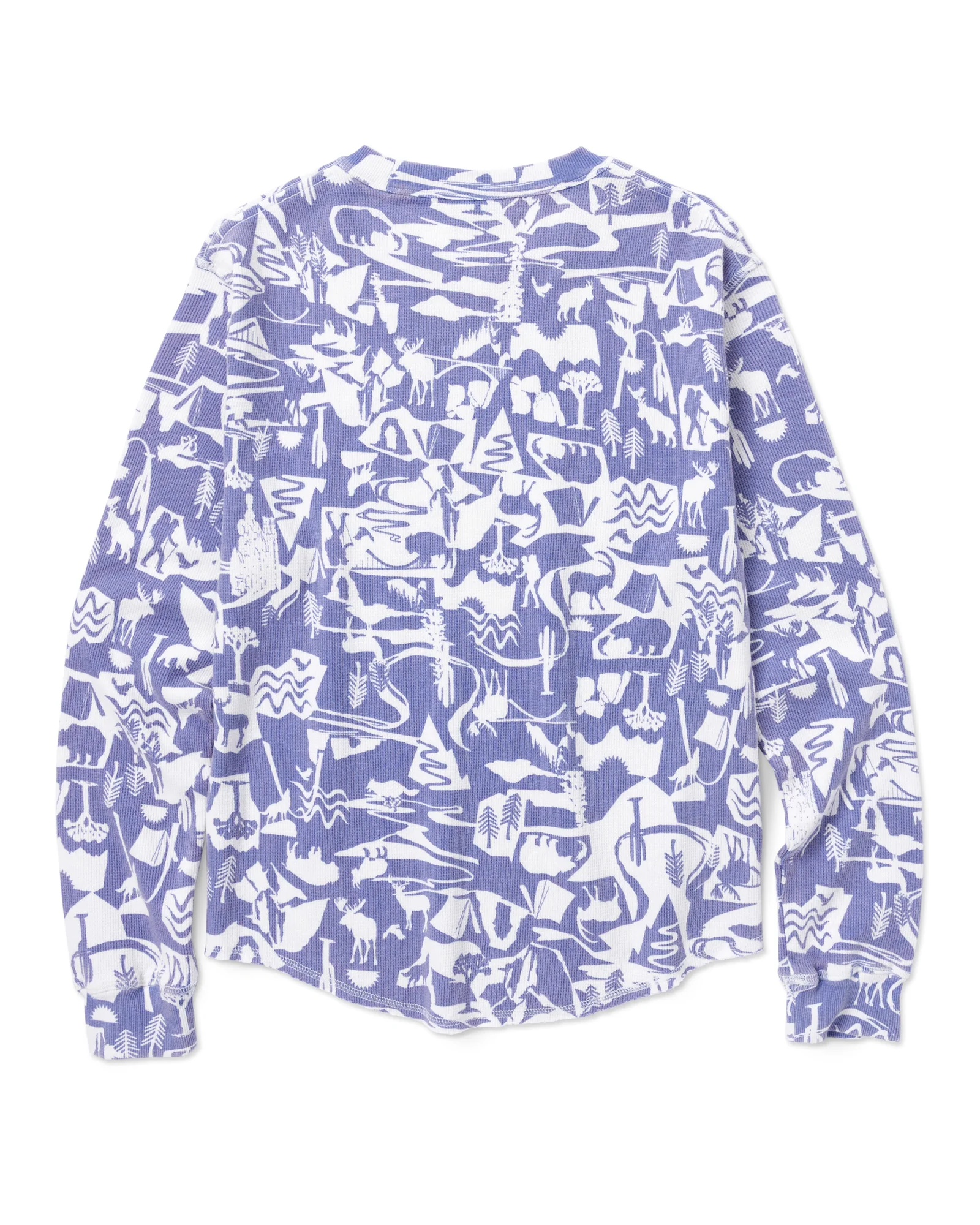 Women's Park Shadows Waffle Long Sleeve Tee - Image 3