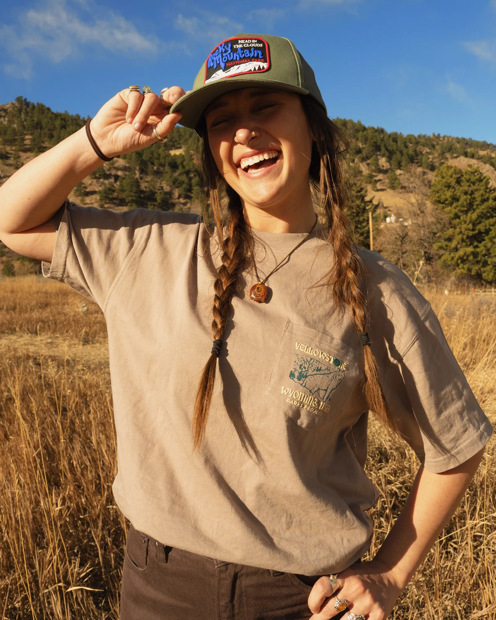 Yellowstone Puff Print Pocket Tee - Image 3