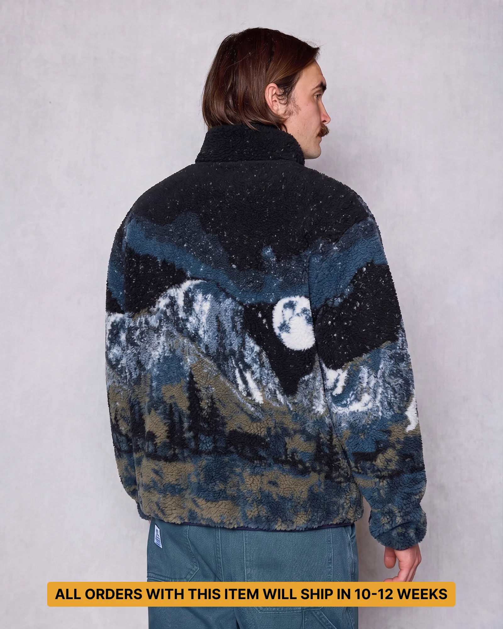 Yosemite Night Views Full Zip High Pile Fleece - Image 3